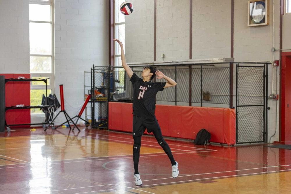 Knox Boys Volleyball Action Photo